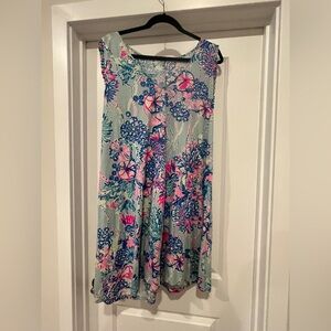 Lilly Pulitzer Floral Dress - Blue and Pink